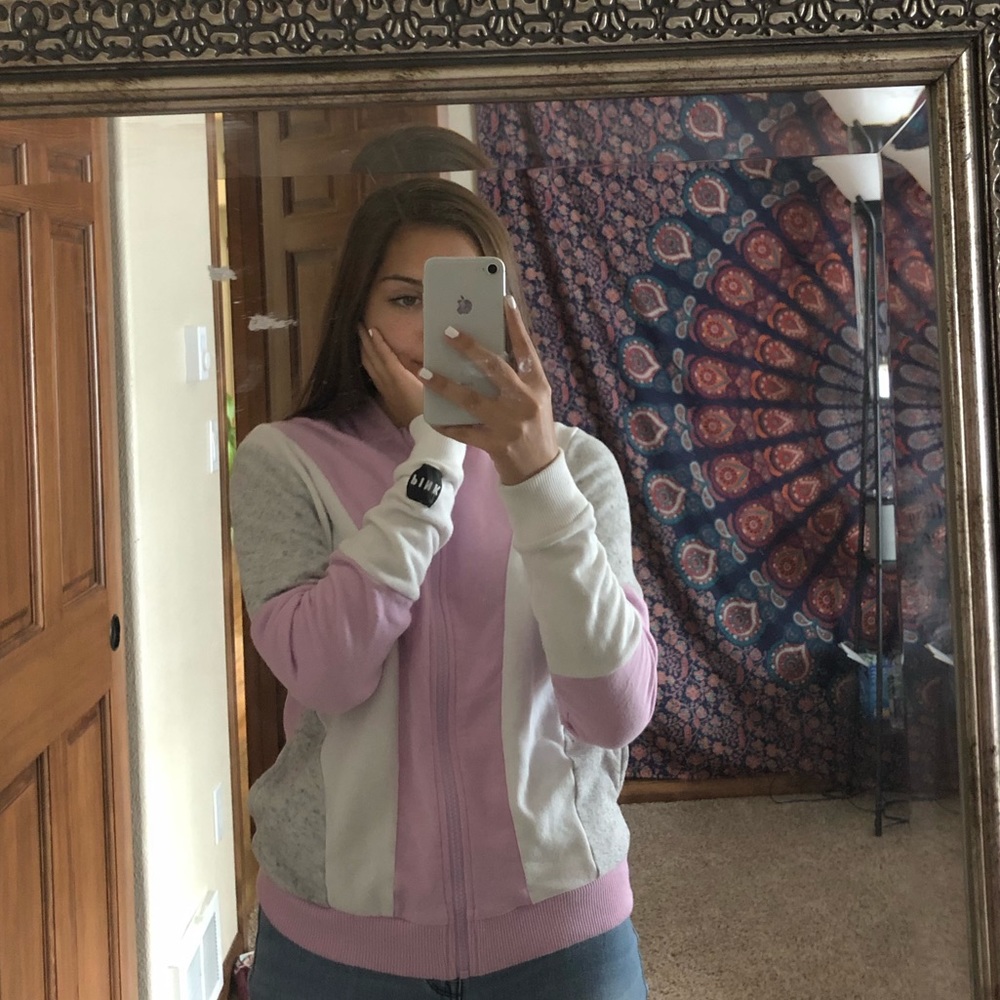 PINK zip up hoodie